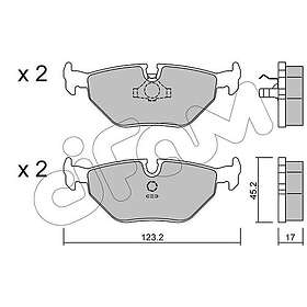 Cifam Bromsbeläggssats skivbroms 822 125 0 finn riktig produkt og