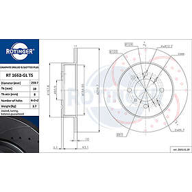 Rotinger Bromsskiva RT 1662 GL T5 Hitta bästa pris på Prisjakt