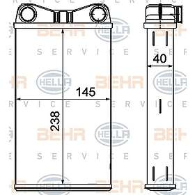 Best pris på Hella Värmeväxlare 8FH 351 000 541 Sammenlign priser hos