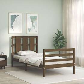 Best Pris P Vidaxl Bed Frame Med Huvudgavel Honungsbrun X Cm