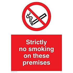 Viking Signs Ps A P M Strictly No Smoking On These Premises Skylt