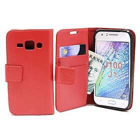 billigamobilskydd se Standcase Wallet Samsung Galaxy J1 SM J100H Röd