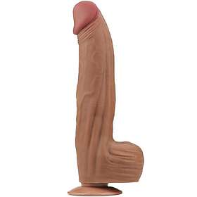 Best pris på Lovetoy Sliding Skin Dual Layer Dildo Brown 31 cm Sexleker