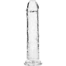 RealRock Crystal Clear Straight Realistic Dildo 23 Cm Transparent