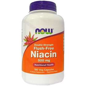 Now Foods Flush Free Niacin Double Strength 500mg 90 Kapslar Hitta