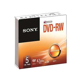 Sony Dvd Rw Gb X Pack Slimcase Hitta B Sta Pris P Prisjakt