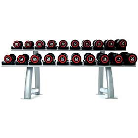 Best pris på Escape Fitness Polyurethane Dumbbell Set with Rack 12 30kg