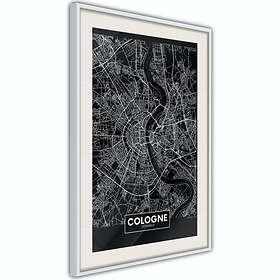 Artgeist Poster Affisch Dark Map Of Cologne Poster X A