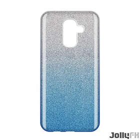 JollyFX Glitter Case Shining Skal till Galaxy A6 Plus 2018 A605 Blå