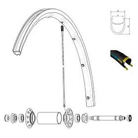 Mavic Ksyrium Pro Exalith Hr Front Rim Kit Svart H Hitta