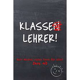 KLASSE N LEHRER Personalisiertes Liniertes Notizbuch Als Geschenk