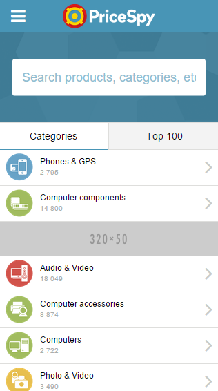 Mobile banner slim