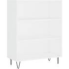 vidaXL Bokhylla vit 69,5x32,5x90 cm konstruerat trä 828356
