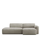 NO GA Brick 2-Seater Chaise Lounge Right