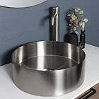 Bathco Detroit Rund Servant Børstet Stål