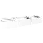 VikingBad Servantskap Slett MIE Demi Mål: B(60-180)Xh46xd29 cm (3x60) Svart Matt