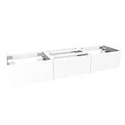 VikingBad Servantskap Slett MIE Demi Mål: B180xh46xd29 cm (2 Servant) Lys eik 18