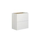 Dansani You Urban Glatt Servantskap Slim 2 Skuff Hvit Matt 50cm