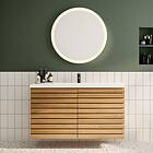 Linn Bad Selma Eikestav 2 Skuffer Heltre D45cm Servantskap Mørk eik 160cm Valgfr