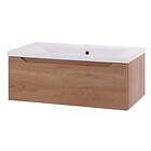 Linn Bad Emma D45 Servantskap 1 Skuff Svart Eik 60cm