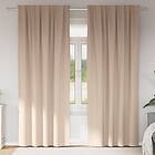 vidaXL Curtains with Curtains 2 pcs Taupe 260 x 140 cm Polyester