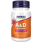 Now Foods Vitamin A & D 10000/400 IU 100 Softgels