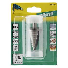 Wolfcraft Etappborr 2585000; HSS; 8-35x52,5 mm