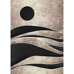 Malerifabrikken Poster Black desert 1 Guld 50X70