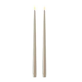 DeluxeHomeart Middagsljus Led 38 cm 2-pack Sand