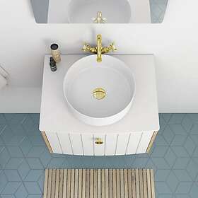 Dansani Circle Servant Ø36cm, Porselen Hvit