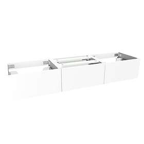 VikingBad Servantskap Slett MIE Demi Mål: B180xh46xd29 cm (2 Servant) Svart Matt