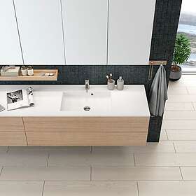 Dansani Calidris Glatt Servantskap 2 Skuff D50cm Rødbrun eik 120cm Dobbel