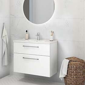 Dansani Inzo Glatt Servantskap 2 Skuff H64 Ekstra høy Underskuff NCS Farge 60cm