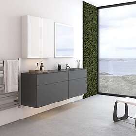 Dansani Calidris Glatt Servantskap 2 Skuff D40cm Ekstra høy Underskuff Lys eik 1