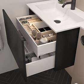 Dansani Calidris Glatt Servantskap 1 Skuff D40cm Rødbrun eik 120cm Dobbel