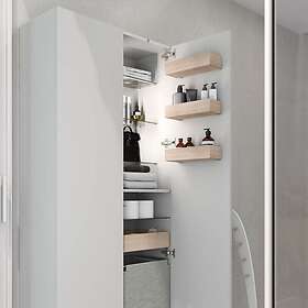 Dansani You Urban Glatt Høyskap Slim 1 dør Natur eik 40cm Høyre Hengslet