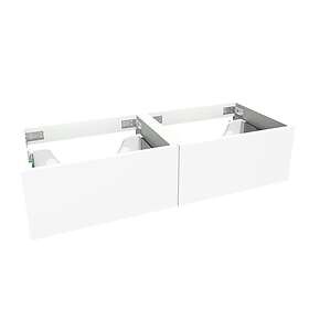 VikingBad Servantskap Slett MIE Demi Mål: B(120-180)Xh46xd29 cm Svart eik 160cm 