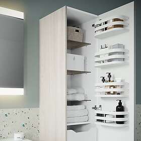 Linn Bad Mari Høyskap med Innredning Svart Matt Vendbar C