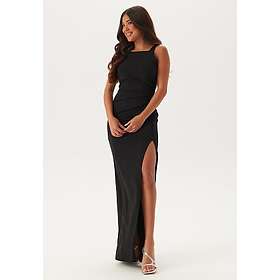 Bubbleroom Occasion Square Neck Slit Maxi Dress