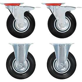 vidaXL Hjul 8 st 125 mm