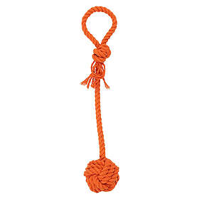 Dogman Leksak Repboll Med handtag Orange 35cm