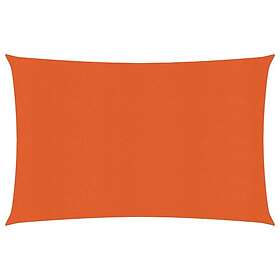 vidaXL Solseil 160g/m² oransje 3,5x4,5 m HDPE