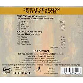 E. Chausson Piano Trios CD