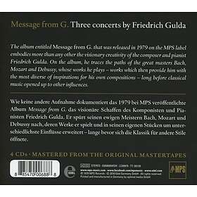 Gulda, Anders Friedrich Gulda: Message From G CD