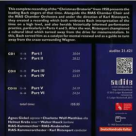 Charlotte Wolfmatth Us Christmas Oratorio CD