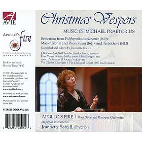 Apollo's Fire, Sorrell Christmas Vespers: Music Of Michael Praetorius CD