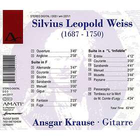 Weisss, Ansgar Krause Ansgar Krause Plays Sylvius CD