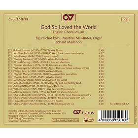 Parsons, Battishill, Blow, Tomkins God So Loved The World CD