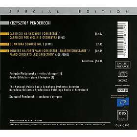 Beata Bilinska, Patrycja Piekutowska Capriccio For Violin & Orchestra CD