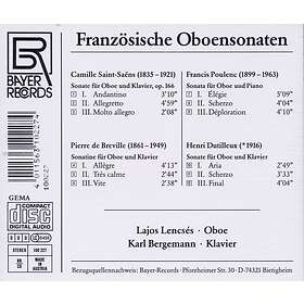 Breville Frenc Oboe Sons CD